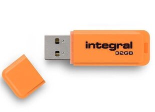 Muistitikku Integral Neon 32GB, Oranssi hinta ja tiedot | Muistitikut | hobbyhall.fi