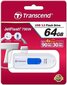 Transcend JetFlash 790, 64 Gt, USB 3.1, TS64GJF790W muistitikku hinta ja tiedot | Muistitikut | hobbyhall.fi