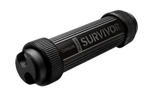 Muistitikku Corsair Survivor Stealth, 256 Gt, USB 3.0, harmaa hinta ja tiedot | Corsair Tietokoneet ja pelaaminen | hobbyhall.fi