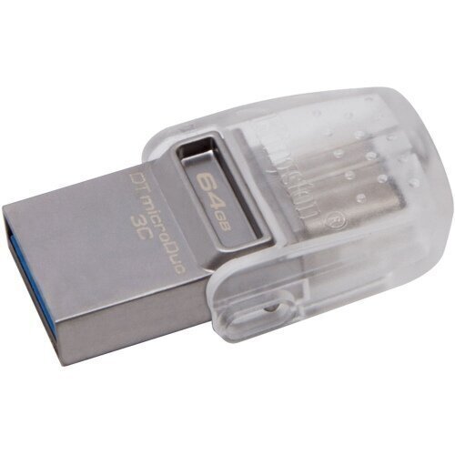 MEMORY DRIVE FLASH USB3.1 64GB/MICRODUO DTDUO3C/64GB KINGSTON hinta ja tiedot | Muistitikut | hobbyhall.fi