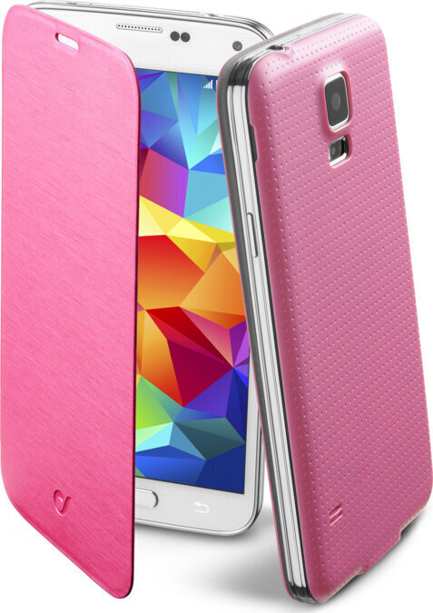 Kännykkäkuori Cellular Samsung Galaxy S5, Flip Book, vaaleanpunainen hinta ja tiedot | Puhelimen kuoret ja kotelot | hobbyhall.fi