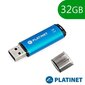 Muistitikku Platinet X-Depo 32GB USB 2.0 (42967), sininen hinta ja tiedot | Muistitikut | hobbyhall.fi