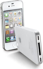 Kotelo Cellular iPhone 4/4S ohut (0,35 mm), maitomainen läpinäkyvä hinta ja tiedot | Puhelimen kuoret ja kotelot | hobbyhall.fi