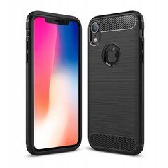 Carbon puhelinkuori iPhone XR:lle, musta hinta ja tiedot | Puhelimen kuoret ja kotelot | hobbyhall.fi