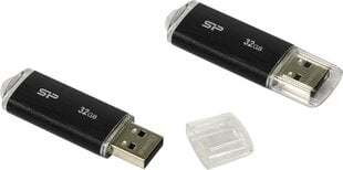 Silicon Power Ultima U02 USB-muisti 32 GB USB A-tyyppi 2.0 Musta hinta ja tiedot | Muistitikut | hobbyhall.fi