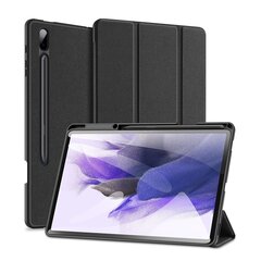 DUX DUCIS Domo -tabletin kansi Samsung Galaxy Tab S7 FE / Tab S7 Plus / Tab S8 Plus, musta hinta ja tiedot | Tablettien kotelot ja muut tarvikkeet | hobbyhall.fi
