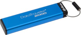 MEMORY DRIVE FLASH USB3 64GB/KEYPAD DT2000/64GB KINGSTON hinta ja tiedot | Muistitikut | hobbyhall.fi