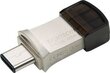 Flashdrive Transcend 64GB JetFlash 890, Silver Plating USB 3.1 Type C hinta ja tiedot | Muistitikut | hobbyhall.fi