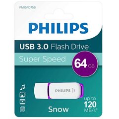 USB-salama Philips 64 Gt 3.0 Drive Snow Edition hinta ja tiedot | Philips Tietokoneet ja pelaaminen | hobbyhall.fi