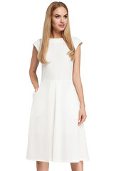Naisten mekko MOE M296, valkoinen hinta ja tiedot | MOE Muoti | hobbyhall.fi