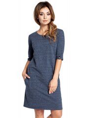 Naisten mekko BE B033, sininen. hinta ja tiedot | Mekot | hobbyhall.fi