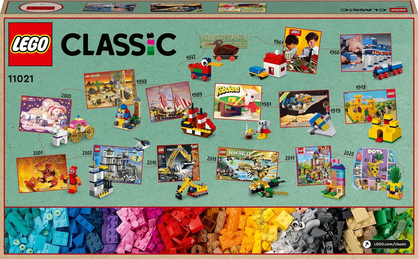 11021 LEGO® Classic 90 vuotta leikkien lumoissa hinta ja tiedot | LEGOT ja rakennuslelut | hobbyhall.fi