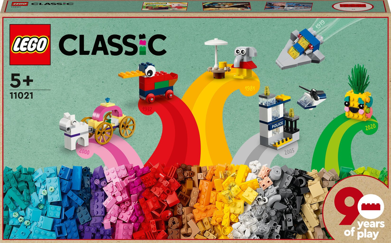 11021 LEGO® Classic 90 vuotta leikkien lumoissa hinta ja tiedot | LEGOT ja rakennuslelut | hobbyhall.fi