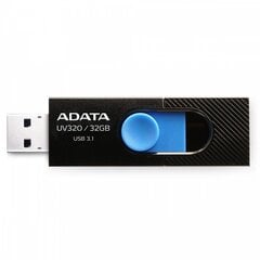 ADATA UV320 32 GB, USB 3.1, Black hinta ja tiedot | Muistitikut | hobbyhall.fi