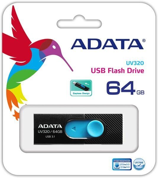 Adata AUV320-64G-RWHGN hinta ja tiedot | Muistitikut | hobbyhall.fi