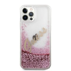 Apple iPhone 12/12 Pro suojakuori Guess Vintage, pinkki hinta ja tiedot | Puhelimen kuoret ja kotelot | hobbyhall.fi