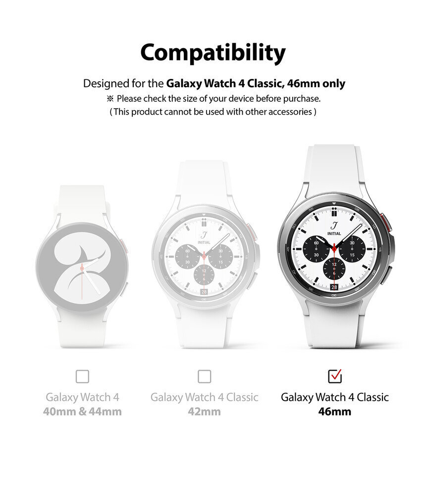 Pyöreä IDGL karkaistu lasi Samsung Galaxy Watch 4 - 46 mm, 4 kpl. hinta ja tiedot | Näytönsuojakalvot ja -lasit | hobbyhall.fi