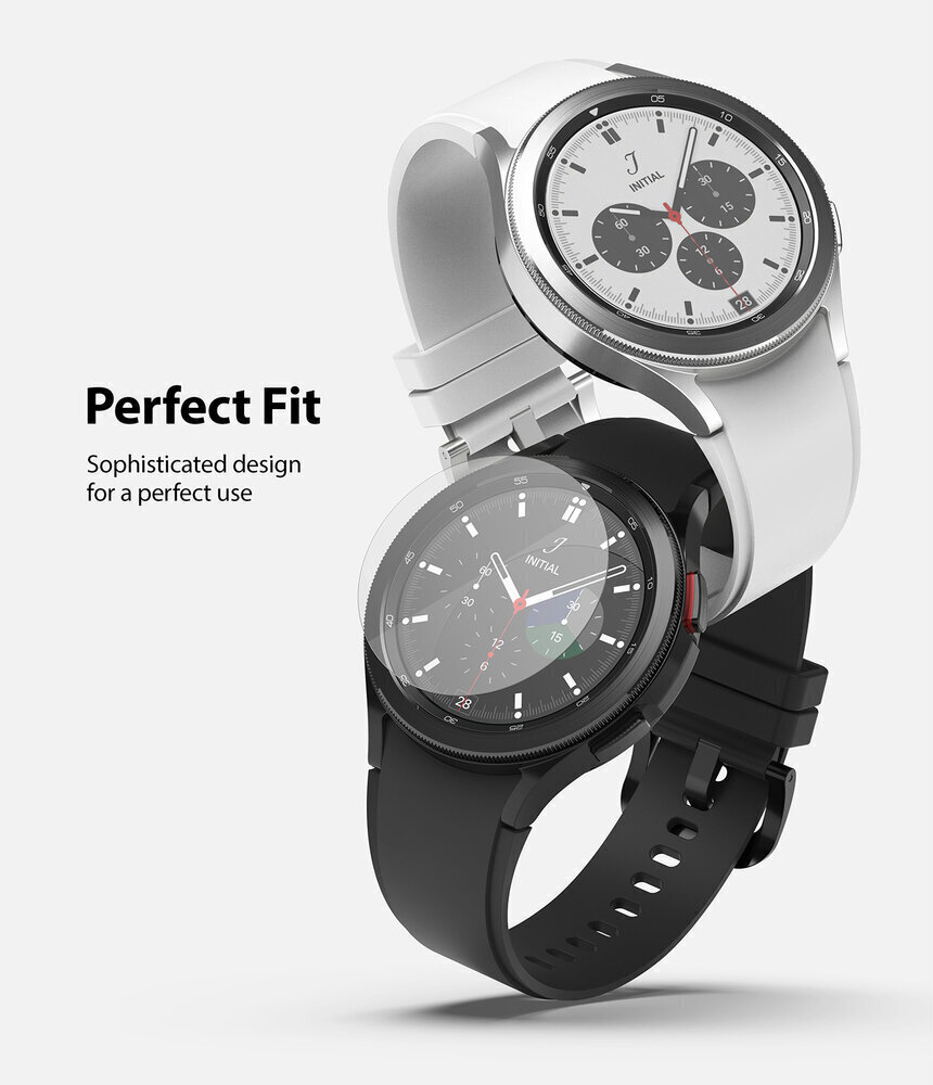 Pyöreä IDGL karkaistu lasi Samsung Galaxy Watch 4 - 46 mm, 4 kpl. hinta ja tiedot | Näytönsuojakalvot ja -lasit | hobbyhall.fi