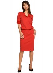 Naisten mekko BE B056, punainen, hinta ja tiedot | Mekot | hobbyhall.fi