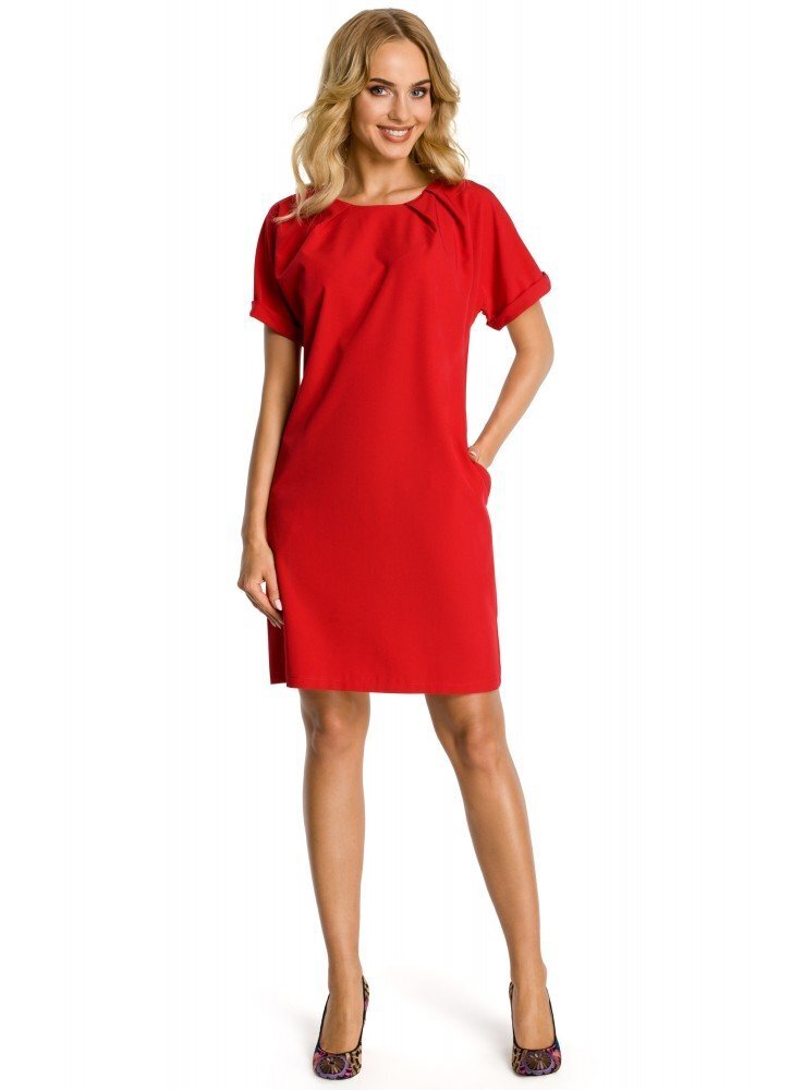 Naisten mekko MOE M337, punainen. hinta ja tiedot | Mekot | hobbyhall.fi