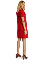 Naisten mekko MOE M337, punainen. hinta ja tiedot | MOE Naisten vaatteet | hobbyhall.fi