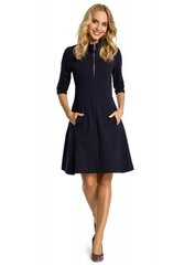 Naisten mekko MOE M349, tummansininen, hinta ja tiedot | MOE Naisten vaatteet | hobbyhall.fi