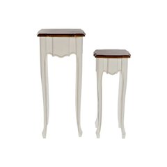 Kahden pöydän sarja DKD Home Decor, 35x35x80 cm, 2 kpl, ruskea hinta ja tiedot | Sohvapöydät | hobbyhall.fi