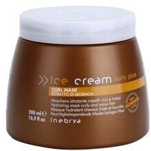 Inebrya Ice Cream Curly Plus hiusnaamio 500ml hinta ja tiedot | Naamiot, öljyt ja seerumit | hobbyhall.fi