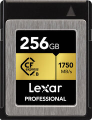 Lexar CFexpress 256GB Professional R1750 / W1000 muistikortti hinta ja tiedot | Lexar Puhelimet, älylaitteet ja kamerat | hobbyhall.fi