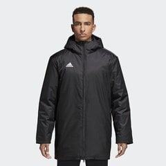 Adidas Core 18 miesten takki, STD JKT M CE9057, musta hinta ja tiedot | Adidas Muoti | hobbyhall.fi