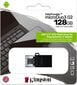 Kingston 128GB DT MicroDuo 3 Gen2+micro muistitikku hinta ja tiedot | Muistitikut | hobbyhall.fi