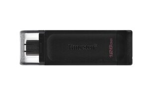 KINGSTON 128GB USB-C 3.2 Gen 1 DT 70 muistitikku hinta ja tiedot | Kingston Tietokoneet ja pelaaminen | hobbyhall.fi