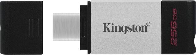 KINGSTON 256GB USB-C 3.2 Gen 1 DT80 muistitikku hinta ja tiedot | Muistitikut | hobbyhall.fi