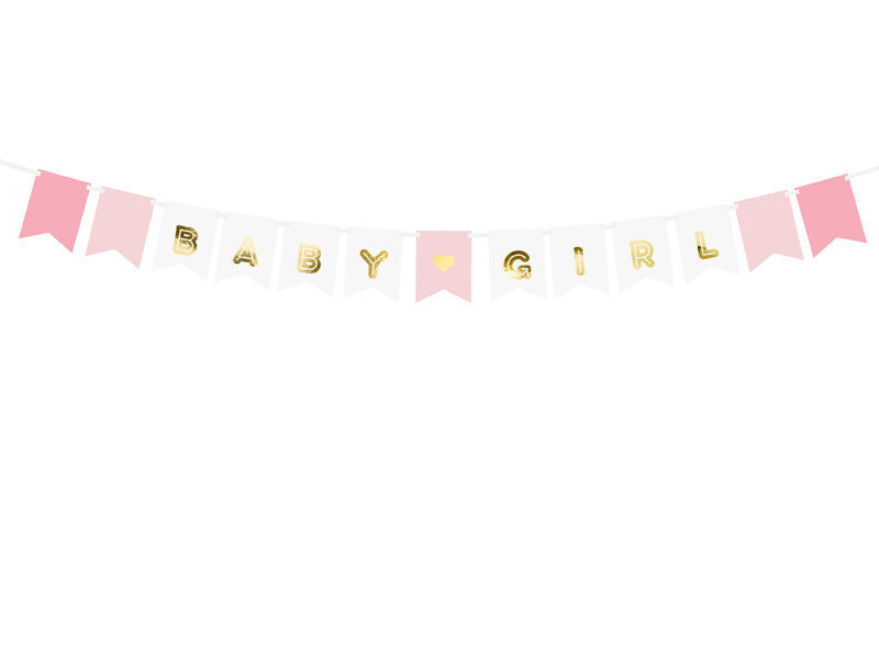 Juhlakoriste Baby Girl Mix, 15x175 cm, 1 kpl / 1 kpl hinta ja tiedot | Juhlakoristeet | hobbyhall.fi