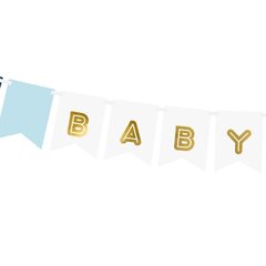 Juhlakoriste Baby Boy Mix, 15x160 cm, 1 kpl / 1 kpl hinta ja tiedot | Juhlakoristeet | hobbyhall.fi