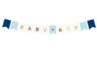 Juhlakoriste Baby Boy Mix, 15x160 cm, 1 kpl / 1 kpl hinta ja tiedot | Juhlakoristeet | hobbyhall.fi