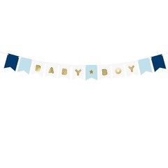 Juhlakoriste Baby Boy Mix, 15x160 cm, 1 kpl / 1 kpl hinta ja tiedot | Juhlakoristeet | hobbyhall.fi