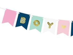 Juhlakoriste Boy or Girl Mix, 15x175 cm, 1 laatikko / 50 pakkausta (1 pakkaus / 1 kpl) hinta ja tiedot | Juhlakoristeet | hobbyhall.fi