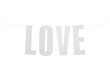 Juhlakoriste Love, hopea, 21x55 cm, 1 laatikko / 50 pakkausta (1 pakkaus / 1 kpl) hinta ja tiedot | Juhlakoristeet | hobbyhall.fi