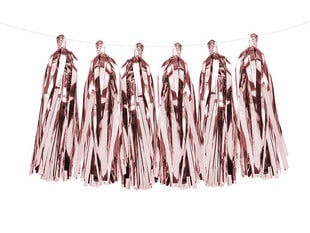 Juhlakoriste Tassel Rose Gold 30 cm x 1,5 m hinta ja tiedot | Juhlakoristeet | hobbyhall.fi