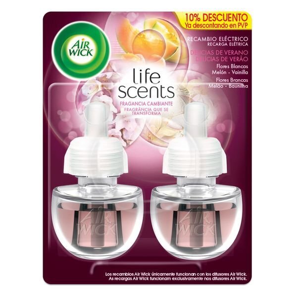 Sähköinen ilmanraikastimen täyttö Air Wick Life Scents Summer Delights 2 kpl. hinta ja tiedot | Ilmanraikastimet | hobbyhall.fi