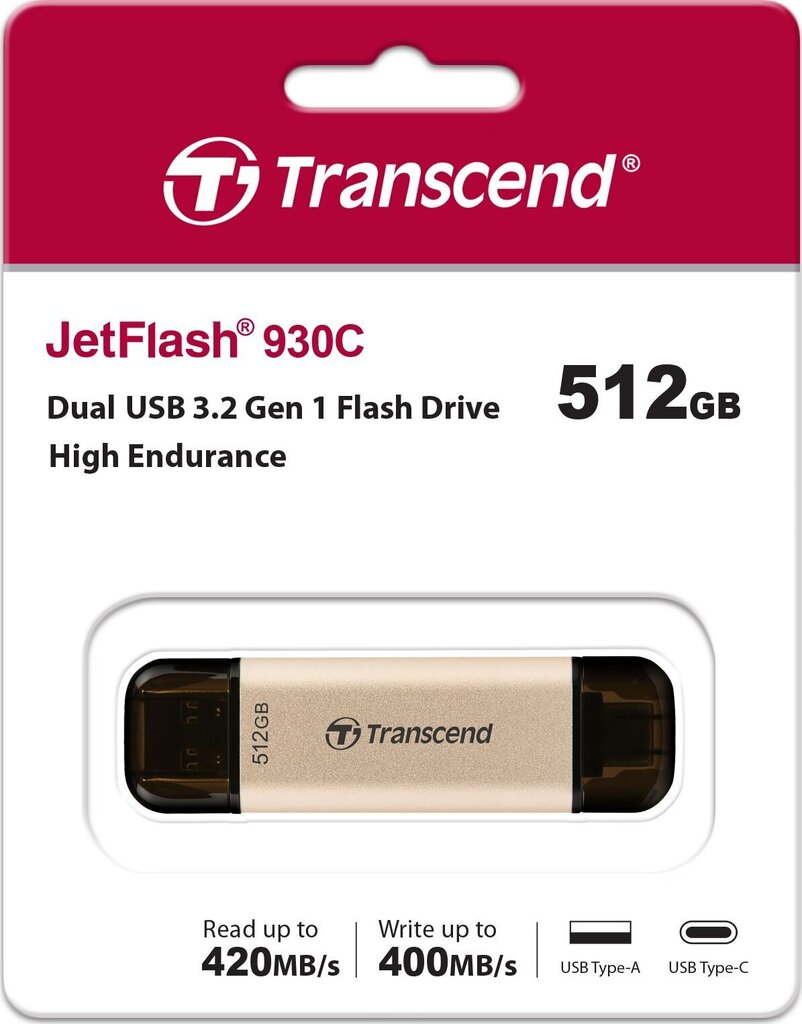 Transcend TS512GJF930C hinta ja tiedot | Muistitikut | hobbyhall.fi