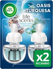 Sähköisen ilmanraikastimen täyttö Air Wick Life Scents Turquoise Oasis 2 kpl. hinta ja tiedot | Ilmanraikastimet | hobbyhall.fi