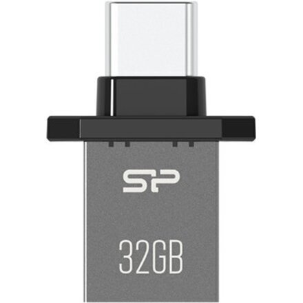 Silicon Power USB-C Flash Drive Mobile C20 32 GB, USB Type-C 3.2 Gen 1 (USB 3.1, USB 3.0, USB 2.0 compatible), Grey hinta ja tiedot | Muistitikut | hobbyhall.fi