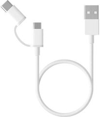 Xiaomi SJX01ZM, Micro USB - Type C, 30 cm hinta ja tiedot | Puhelinkaapelit | hobbyhall.fi