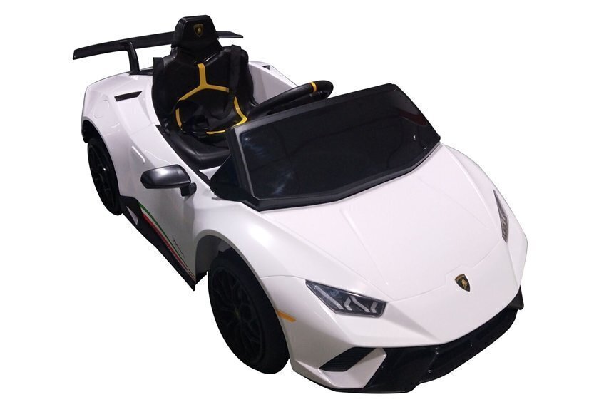 Sähköauto yhdelle lapselle ”Lamborghini Huracan”, valkoinen hinta ja tiedot | Lasten sähköautot | hobbyhall.fi