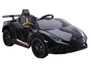 Sähköauto Lamborghini Huracan, musta hinta ja tiedot | Lasten sähköautot | hobbyhall.fi