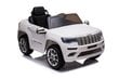 Yksipaikkainen sähköauto Jeep Grand Cherokee, valkoinen hinta ja tiedot | Lasten sähköautot | hobbyhall.fi