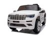 Yksipaikkainen sähköauto Jeep Grand Cherokee, valkoinen hinta ja tiedot | Lasten sähköautot | hobbyhall.fi