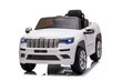 Yksipaikkainen sähköauto Jeep Grand Cherokee, valkoinen hinta ja tiedot | Lasten sähköautot | hobbyhall.fi